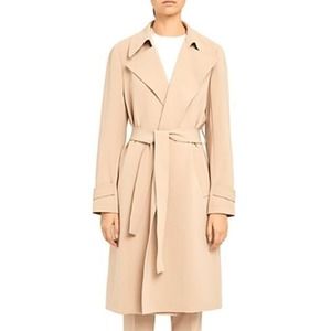 Theory Capsule Oaklane Belted Wrap Coat Size XL